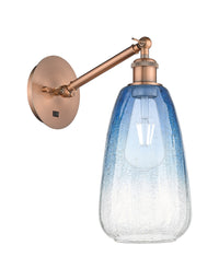 Ballston Sconce Cast Brass Steel Glass