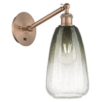 Ballston Sconce Cast Brass Steel Glass