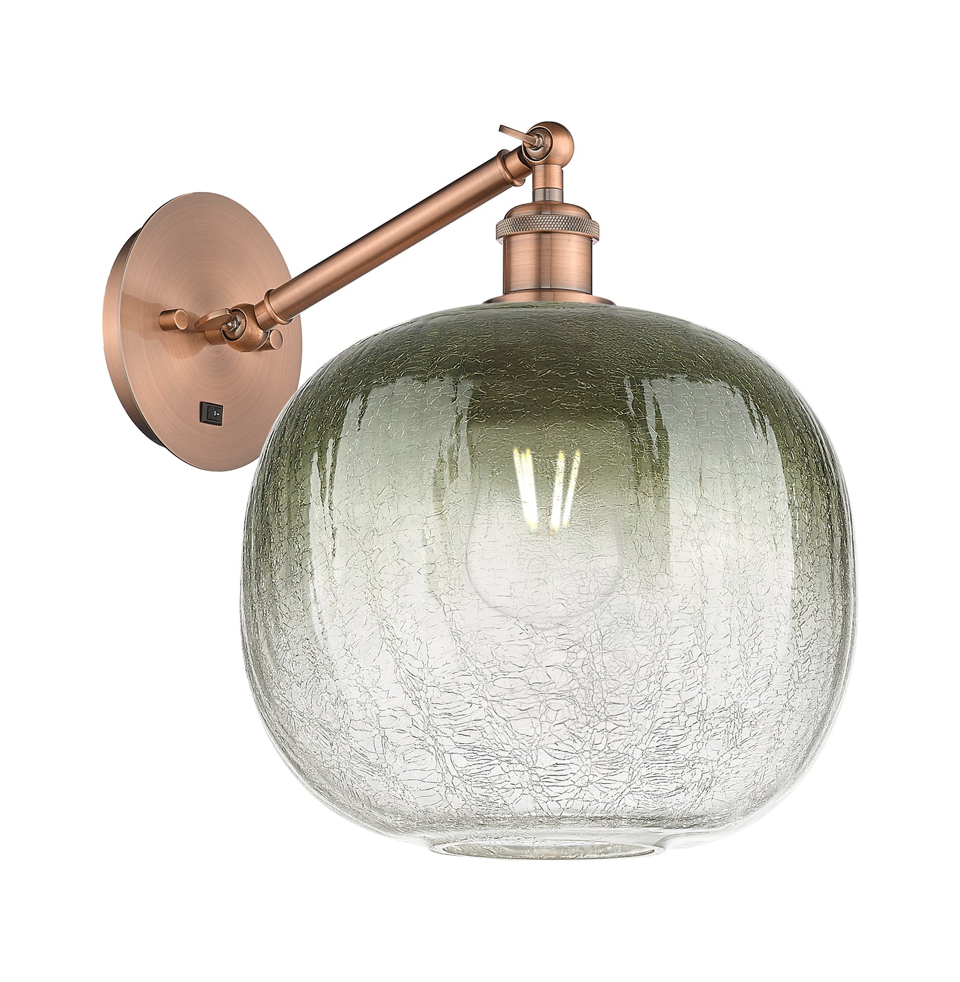 Ballston Sconce Cast Brass Glass Steel