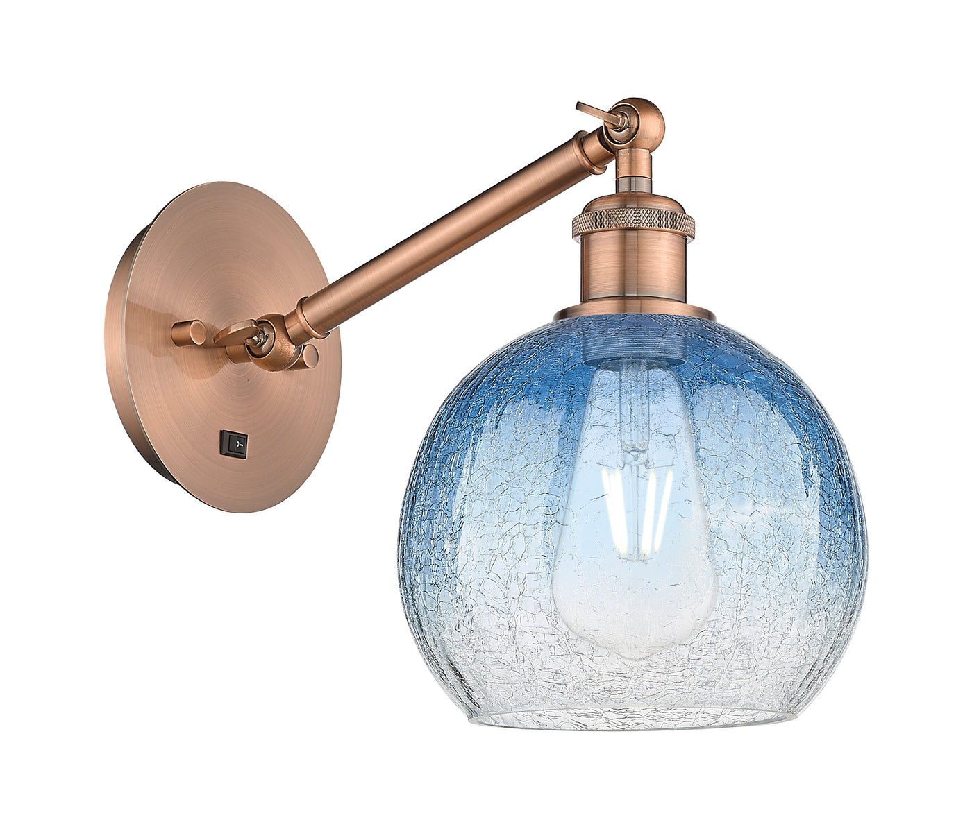 Ballston Sconce Cast Brass Glass Steel