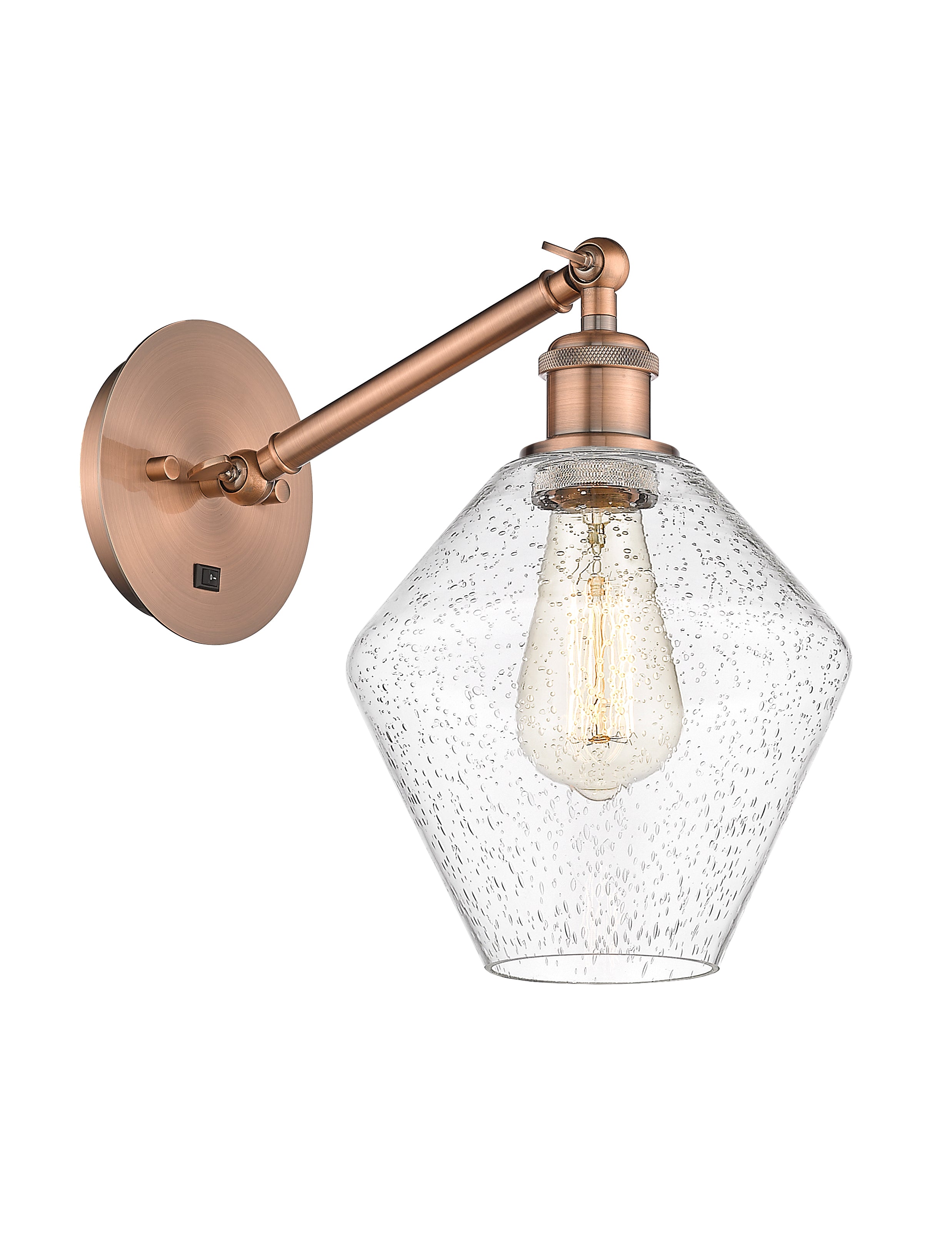 Ballston Sconce Cast Brass Glass Steel