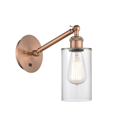 Ballston Sconce Cast Brass Steel Glass