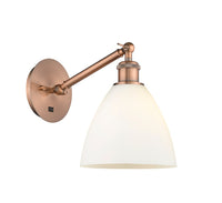 Ballston Glass Sconce Cast Brass Steel