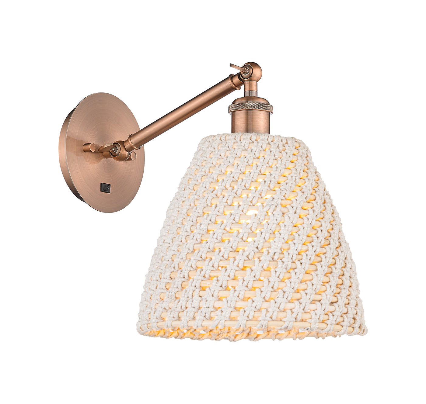 Ballston Sconce Cast Brass Steel Glass