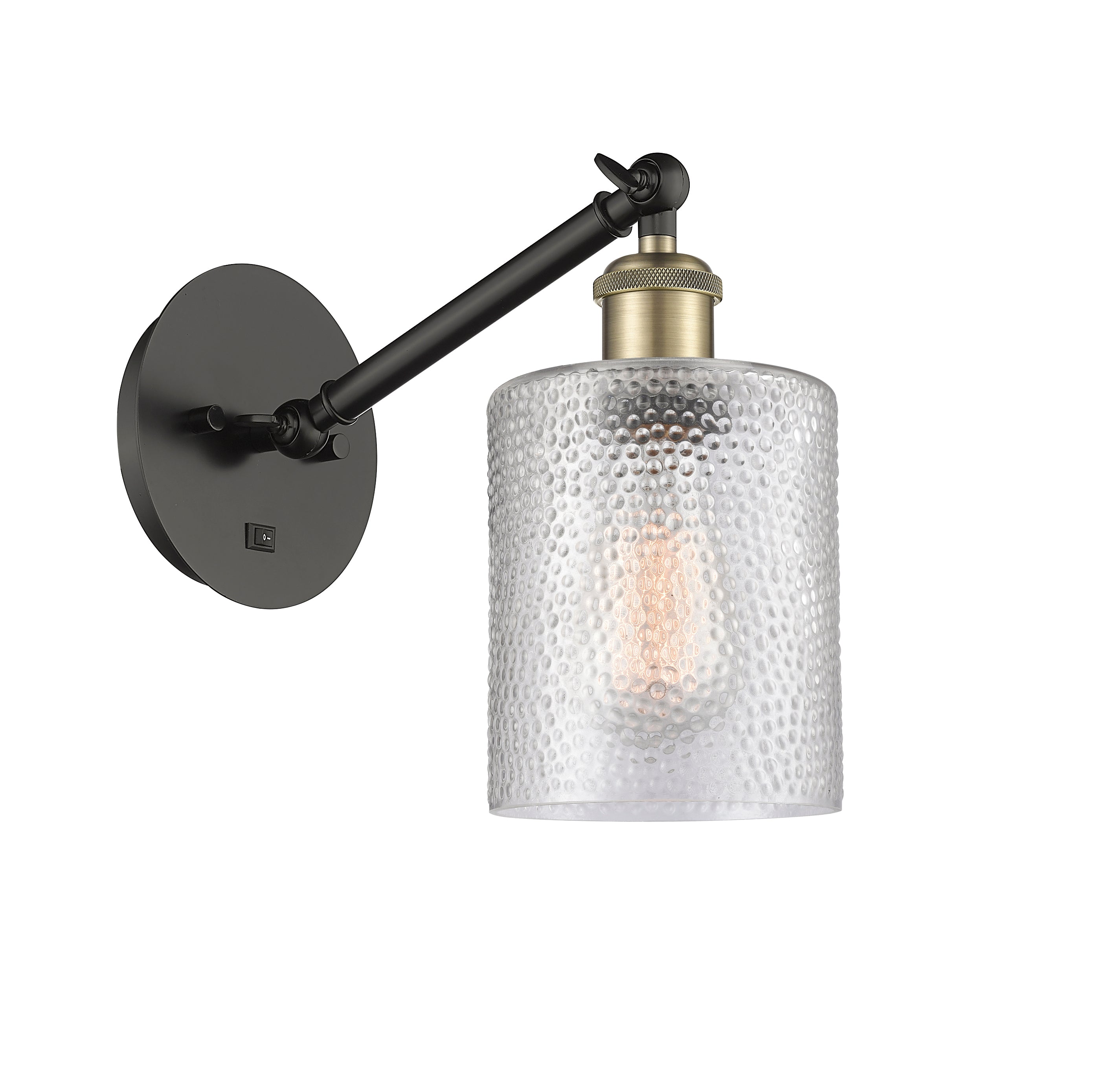 Ballston Sconce Cast Brass Steel Glass