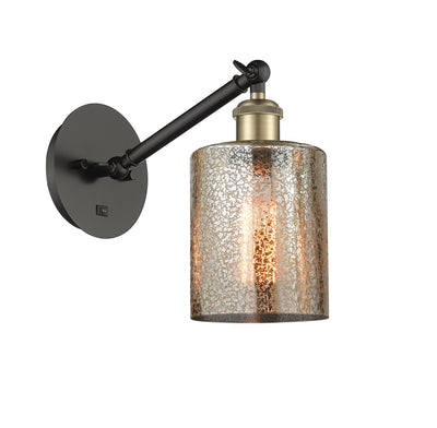 Ballston Sconce Cast Brass Steel Glass