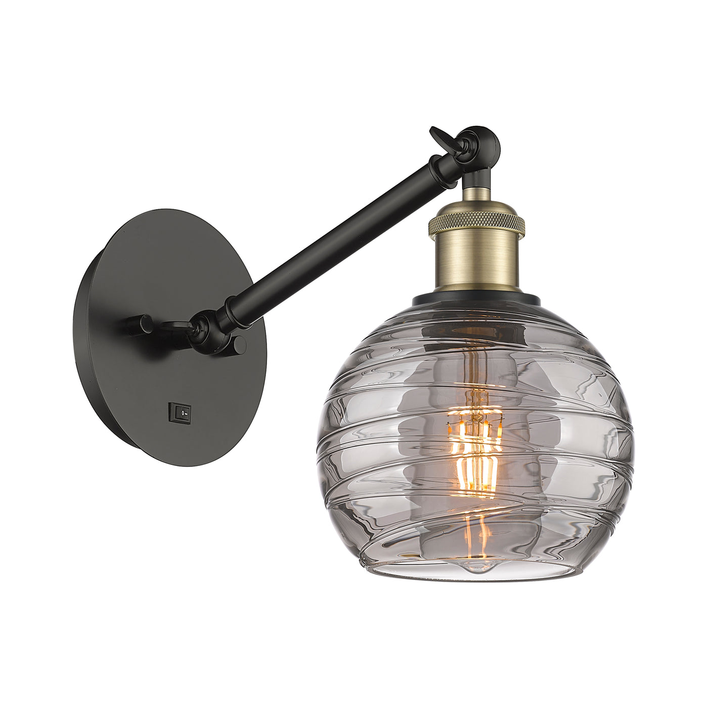 Ballston Sconce Cast Brass Glass Steel