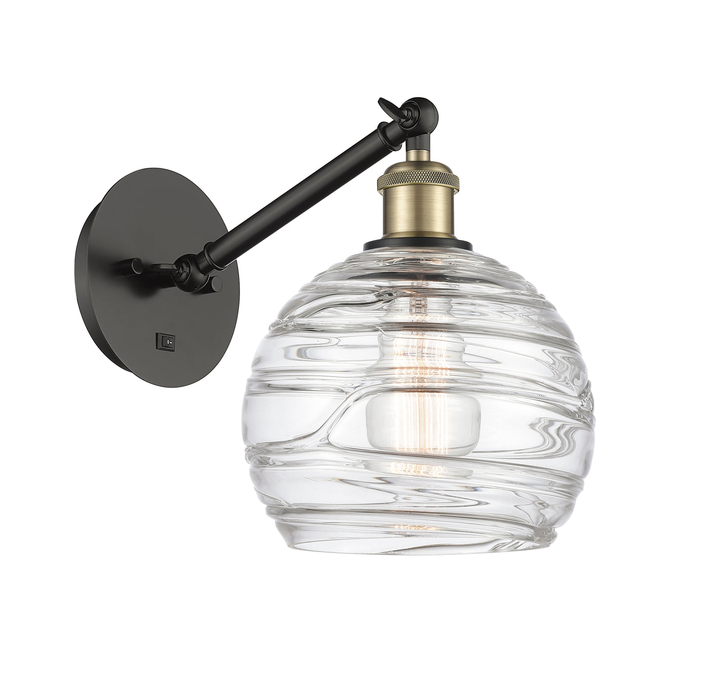 Ballston Sconce Cast Brass Swirl 8.125