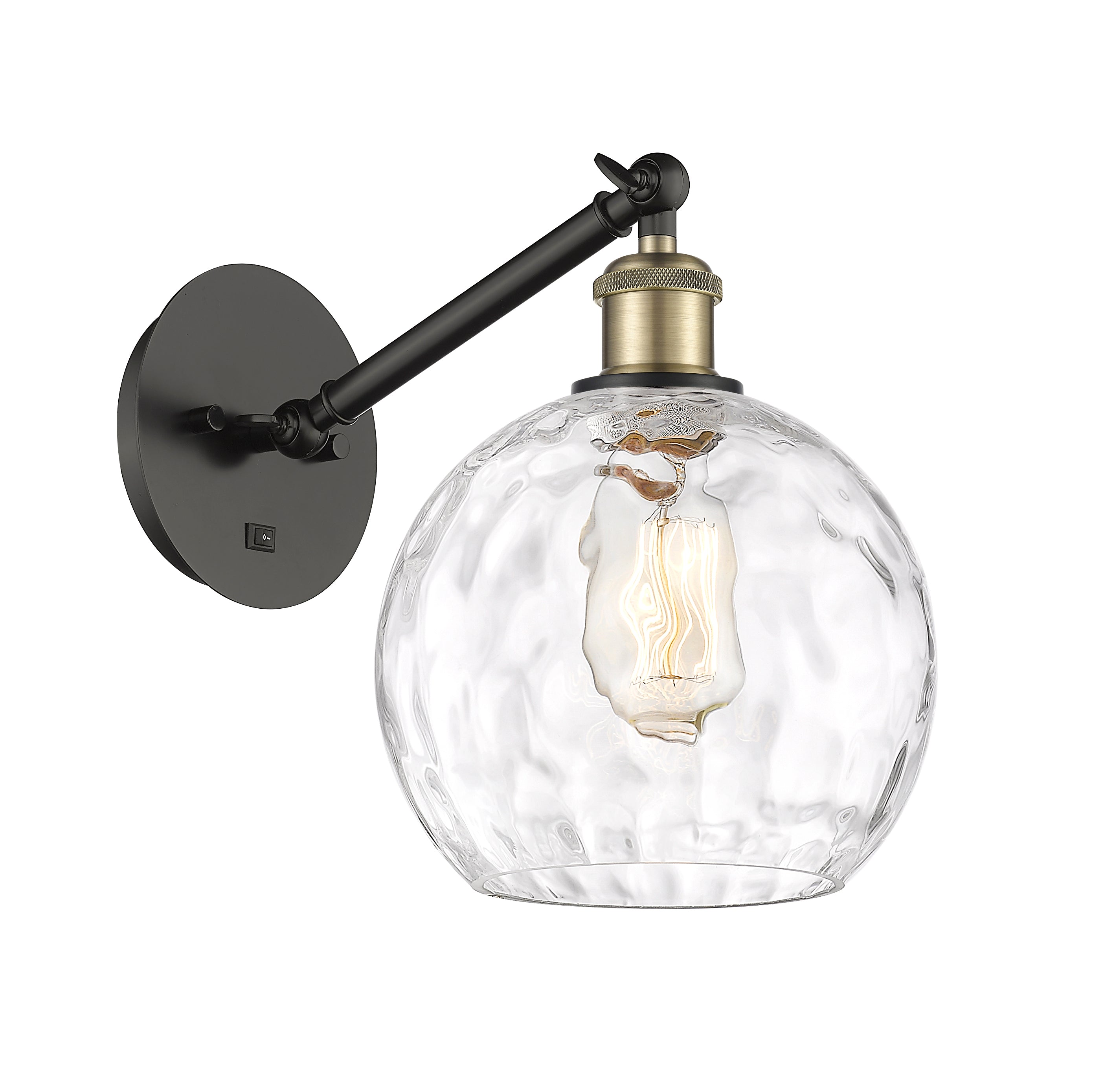 Ballston Sconce Cast Brass Glass Steel
