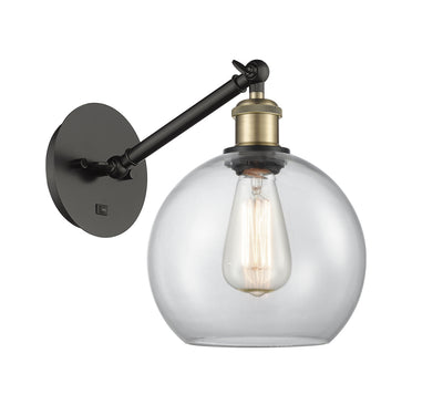 Ballston Sconce Cast Brass Steel Glass