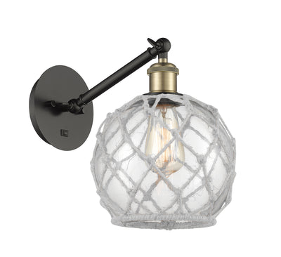 Ballston Sconce Cast Brass Steel Glass