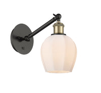 Ballston Sconce Cast Brass Steel Glass