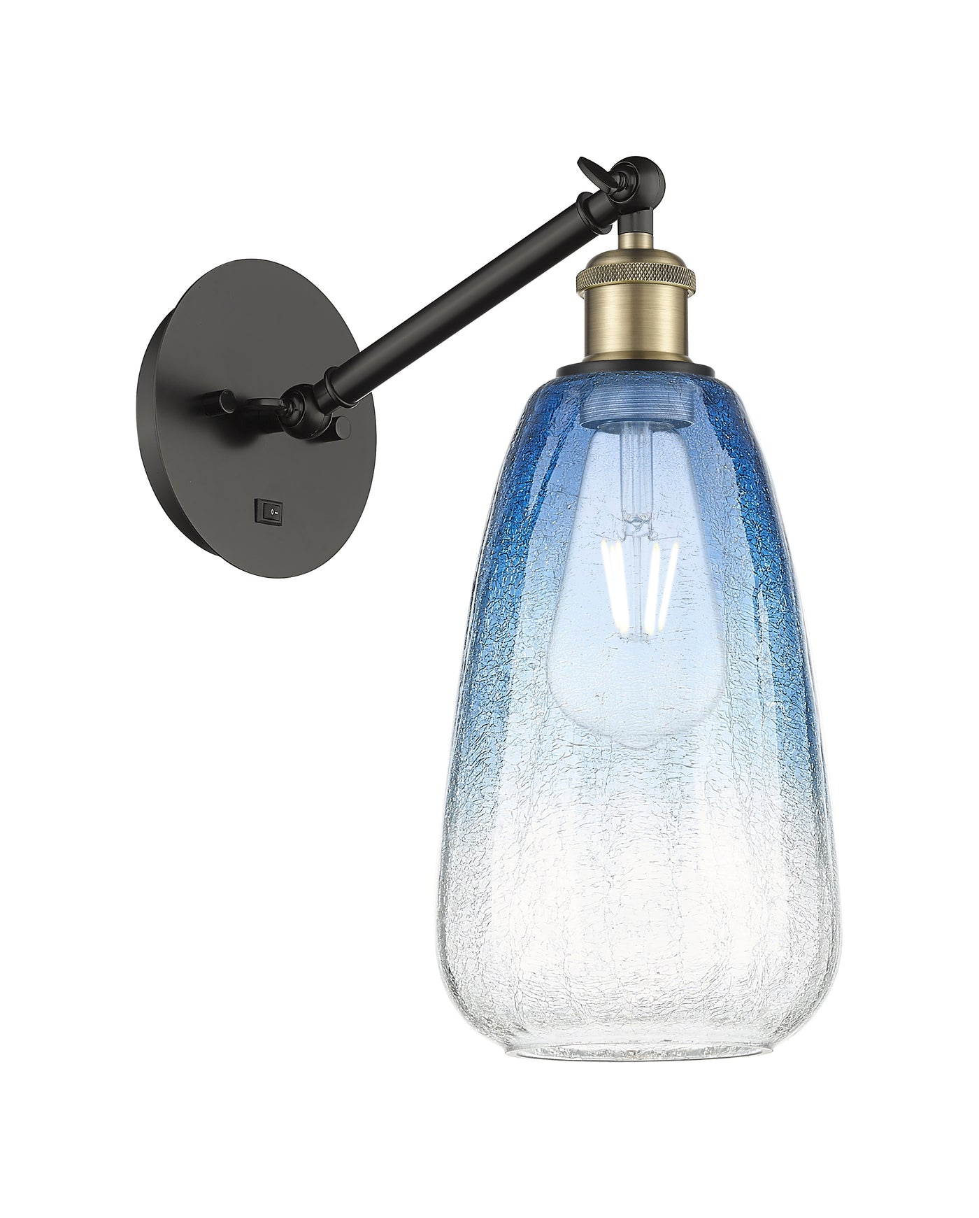 Ballston Sconce Cast Brass Steel Glass