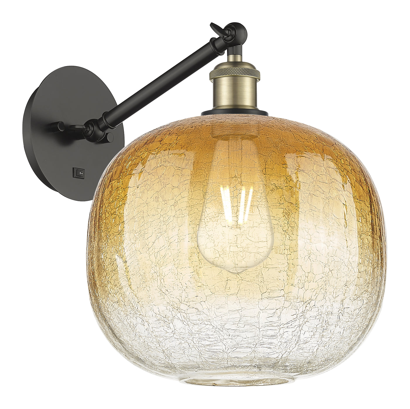 Ballston Sconce Cast Brass Glass Steel