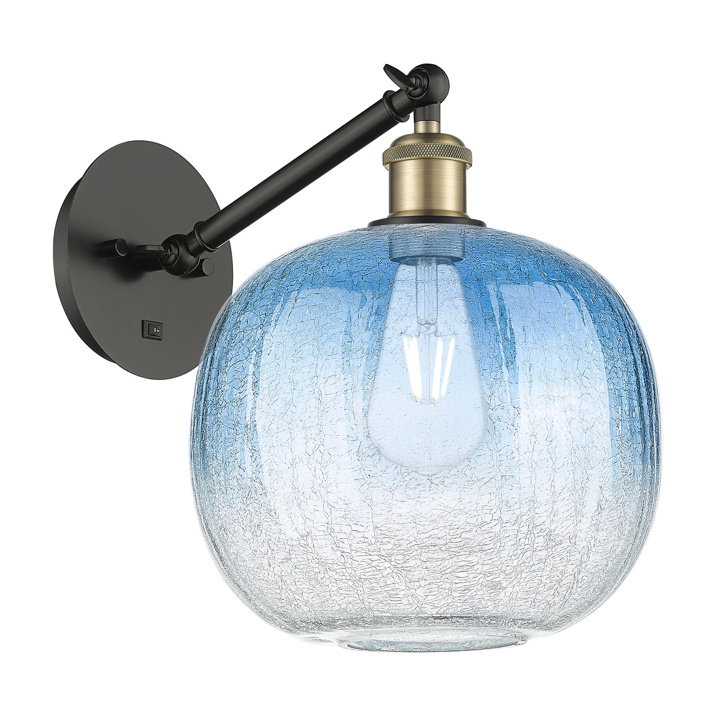 Ballston Sconce Cast Brass Glass Steel