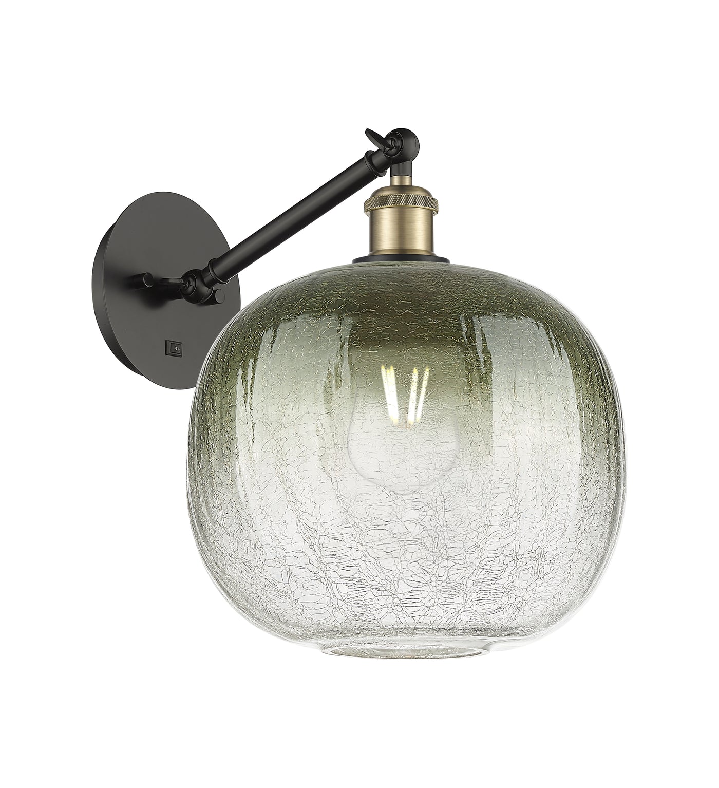 Ballston Sconce Cast Brass Glass Steel