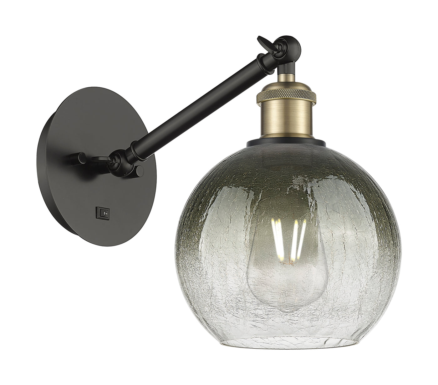 Ballston Sconce Cast Brass Glass Steel