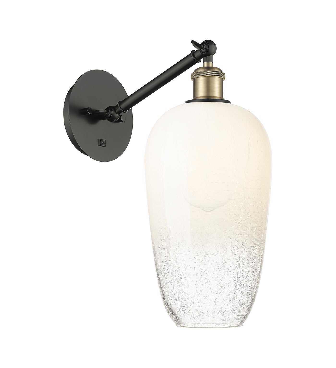 Ballston Sconce Cast Brass Steel Glass