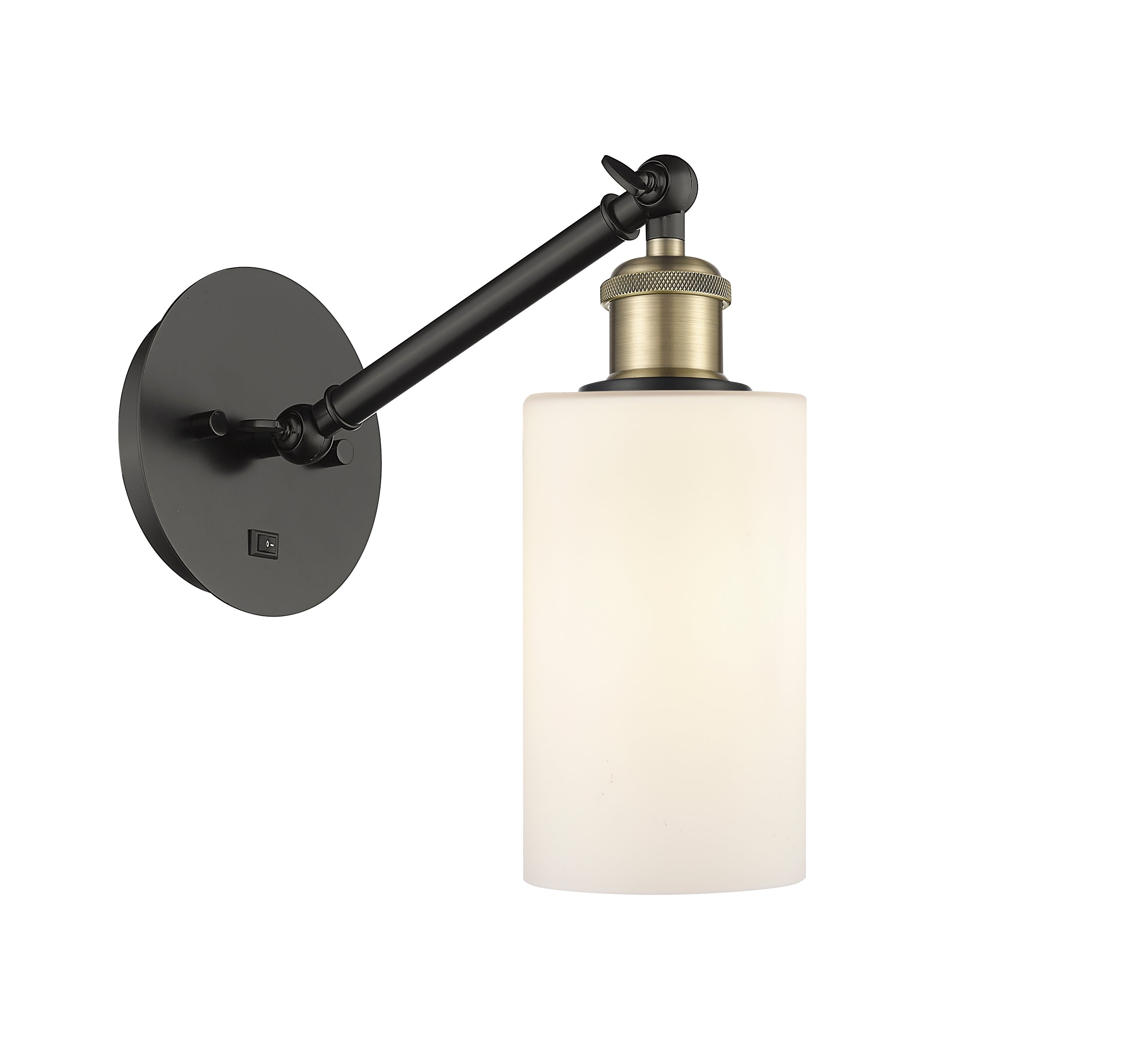 Ballston Sconce Cast Brass Steel Glass