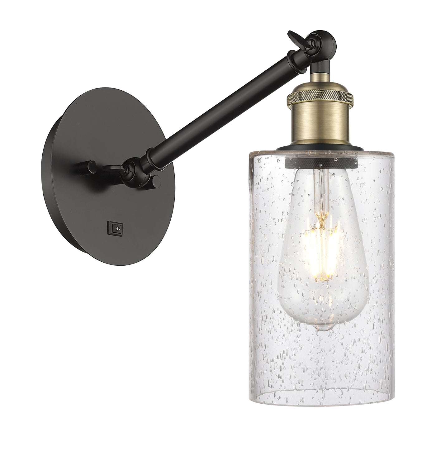 Ballston Sconce Cast Brass Steel Glass