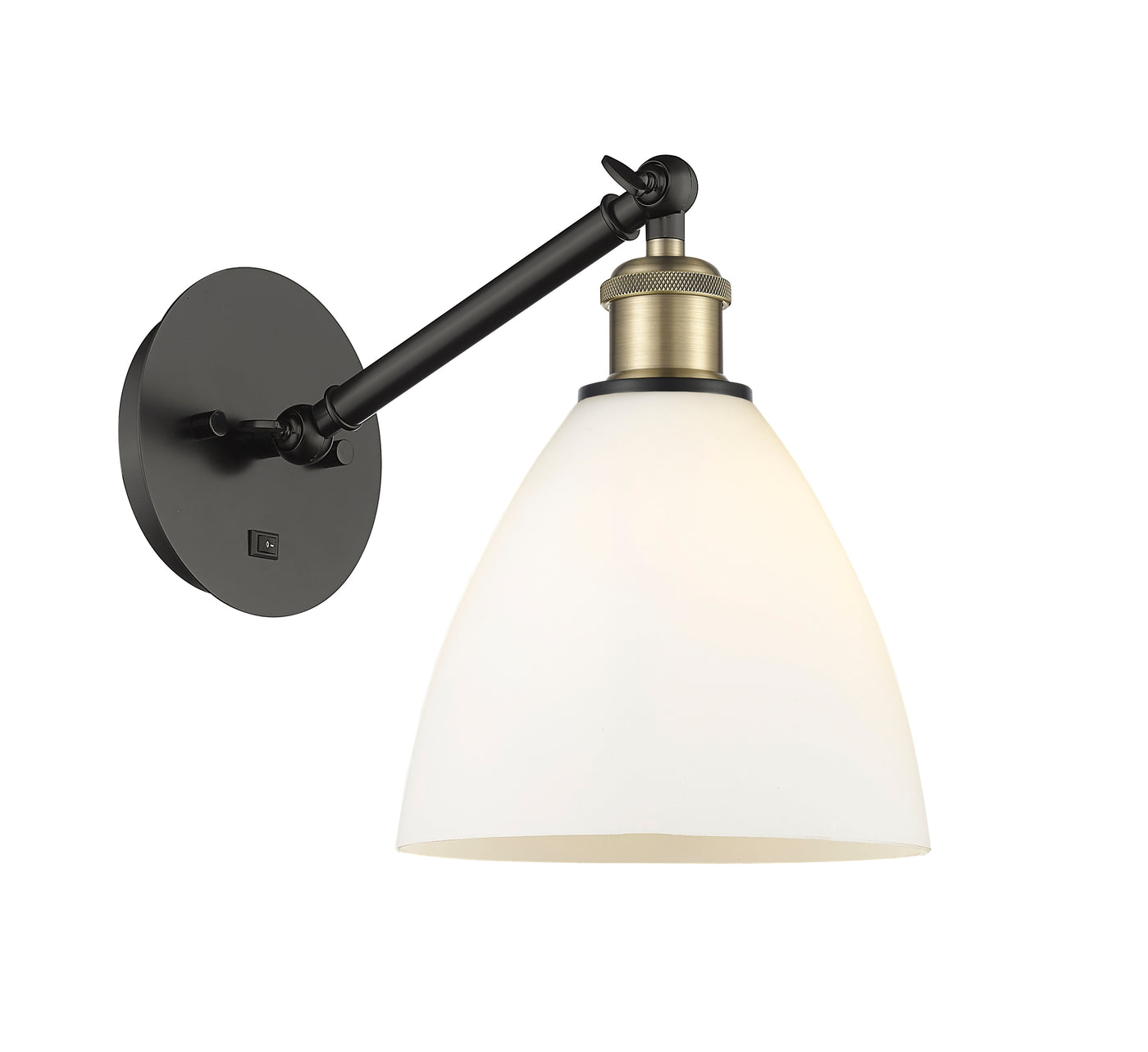 Ballston Sconce Cast Brass Glass Steel