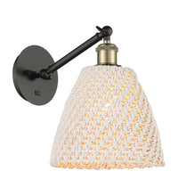 Ballston Sconce Cast Brass Steel Glass