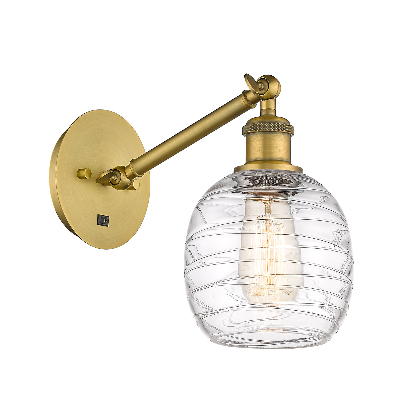 Ballston Sconce Cast Brass 9 Inch