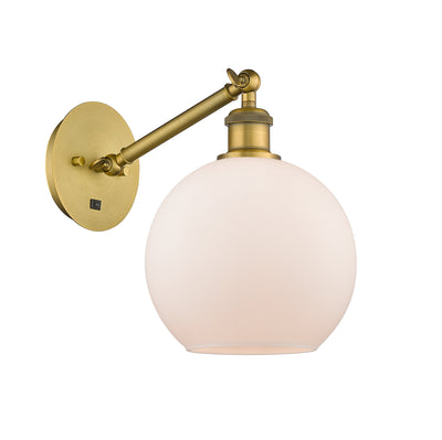 Ballston Sconce Cast Brass Steel Glass