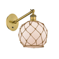 Ballston Sconce Cast Brass Steel Glass