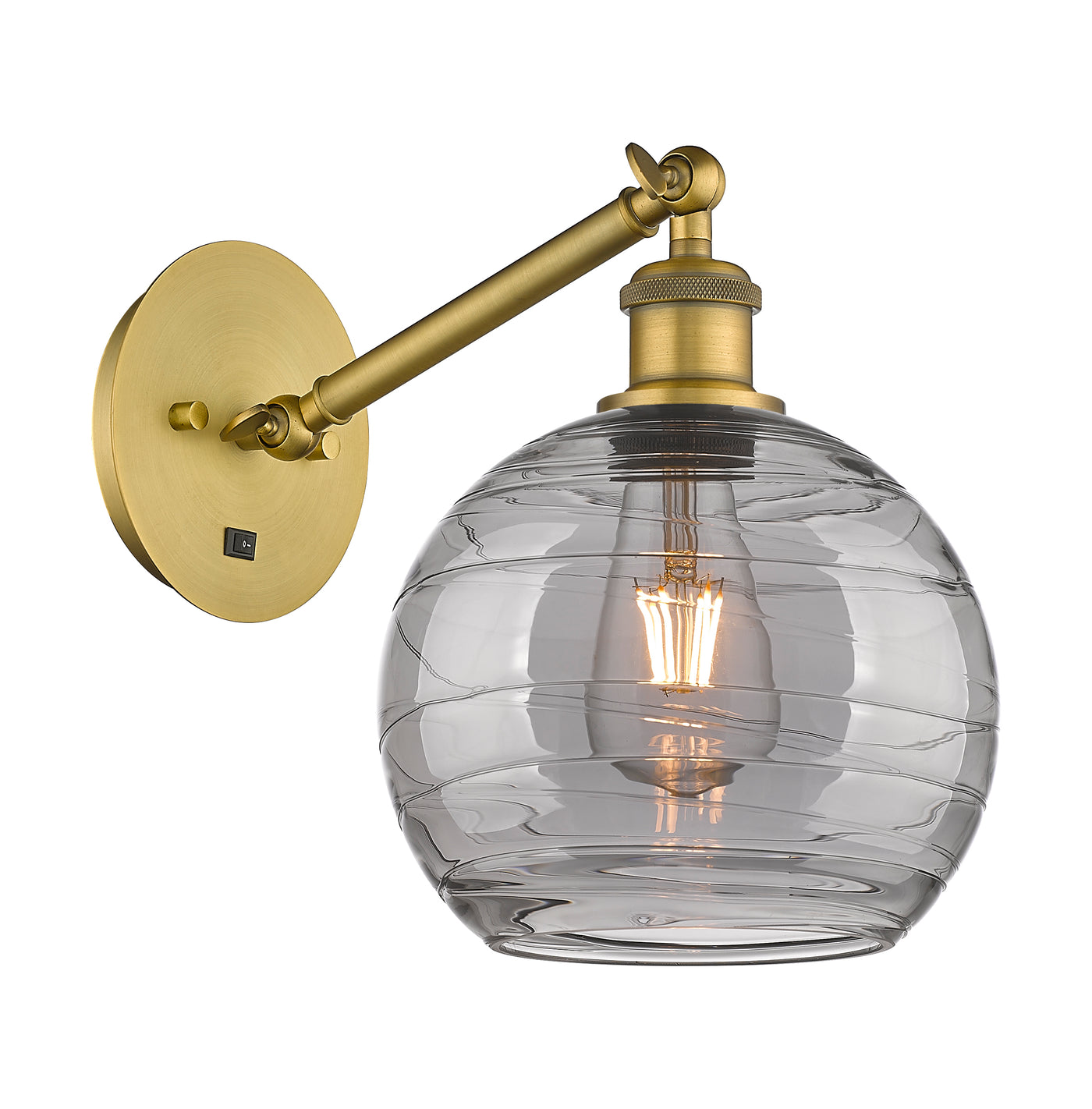 Ballston Sconce Cast Brass Swirl 8.125
