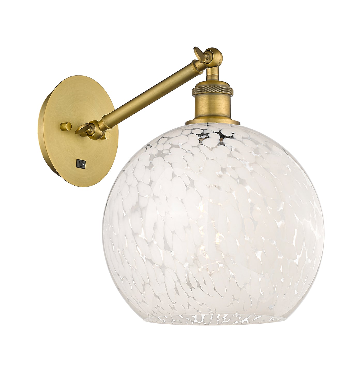 Ballston Sconce Cast Brass Glass Steel