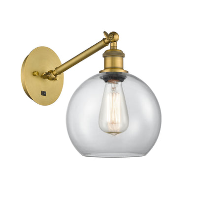Ballston Sconce Cast Brass Steel Glass