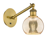 Ballston Sconce Cast Brass Steel Glass