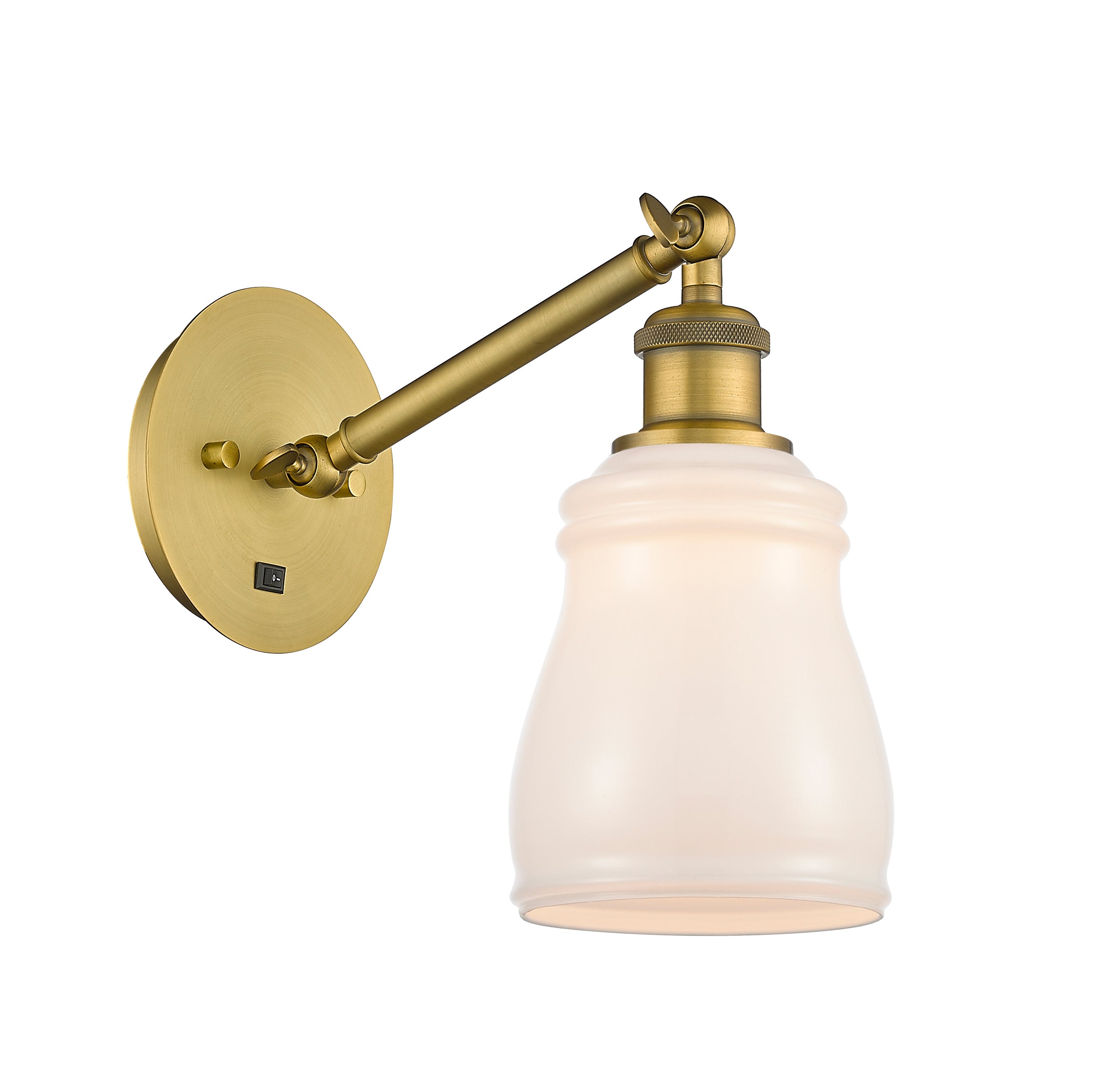 Ballston Sconce Cast Brass Glass Steel