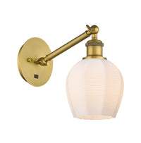 Ballston Sconce Cast Brass Steel Glass
