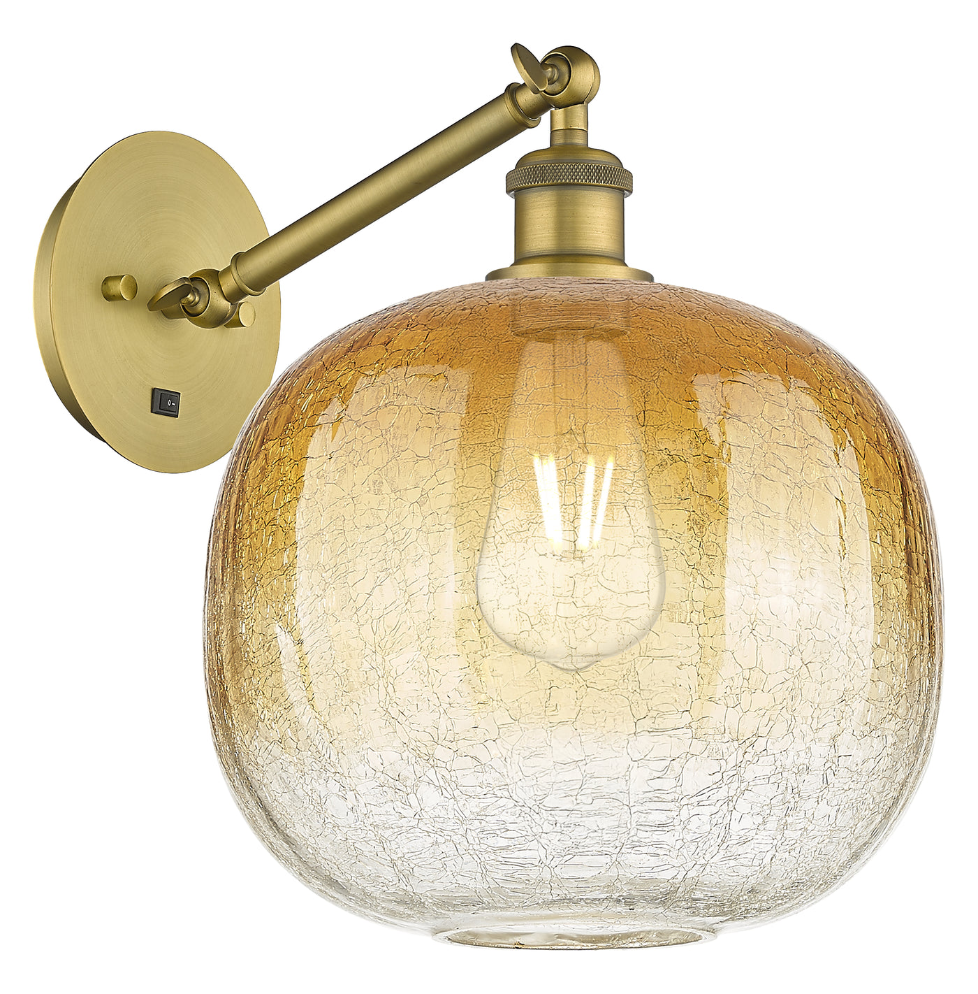 Ballston Sconce Cast Brass Glass Steel