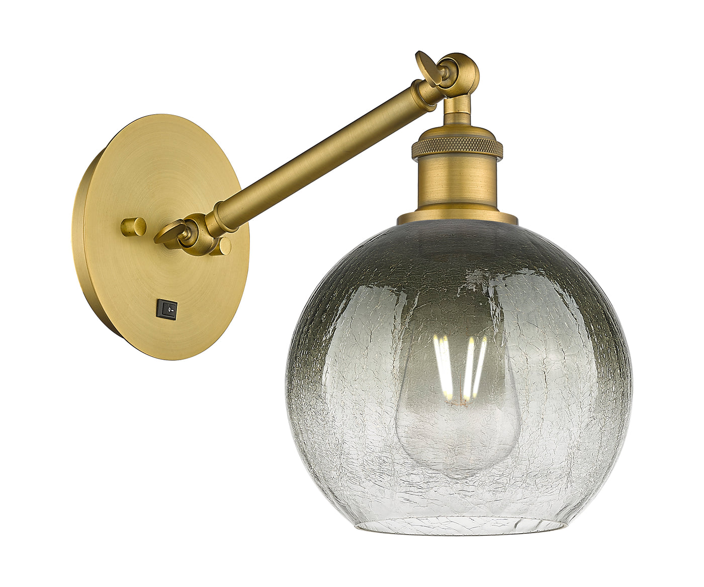 Ballston Sconce Cast Brass Glass Steel