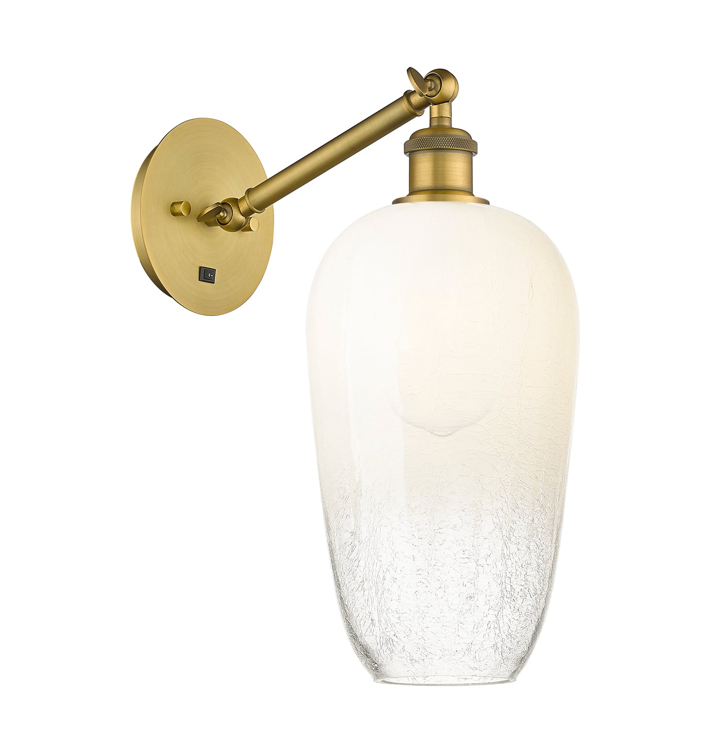 Ballston Sconce Cast Brass Steel Glass