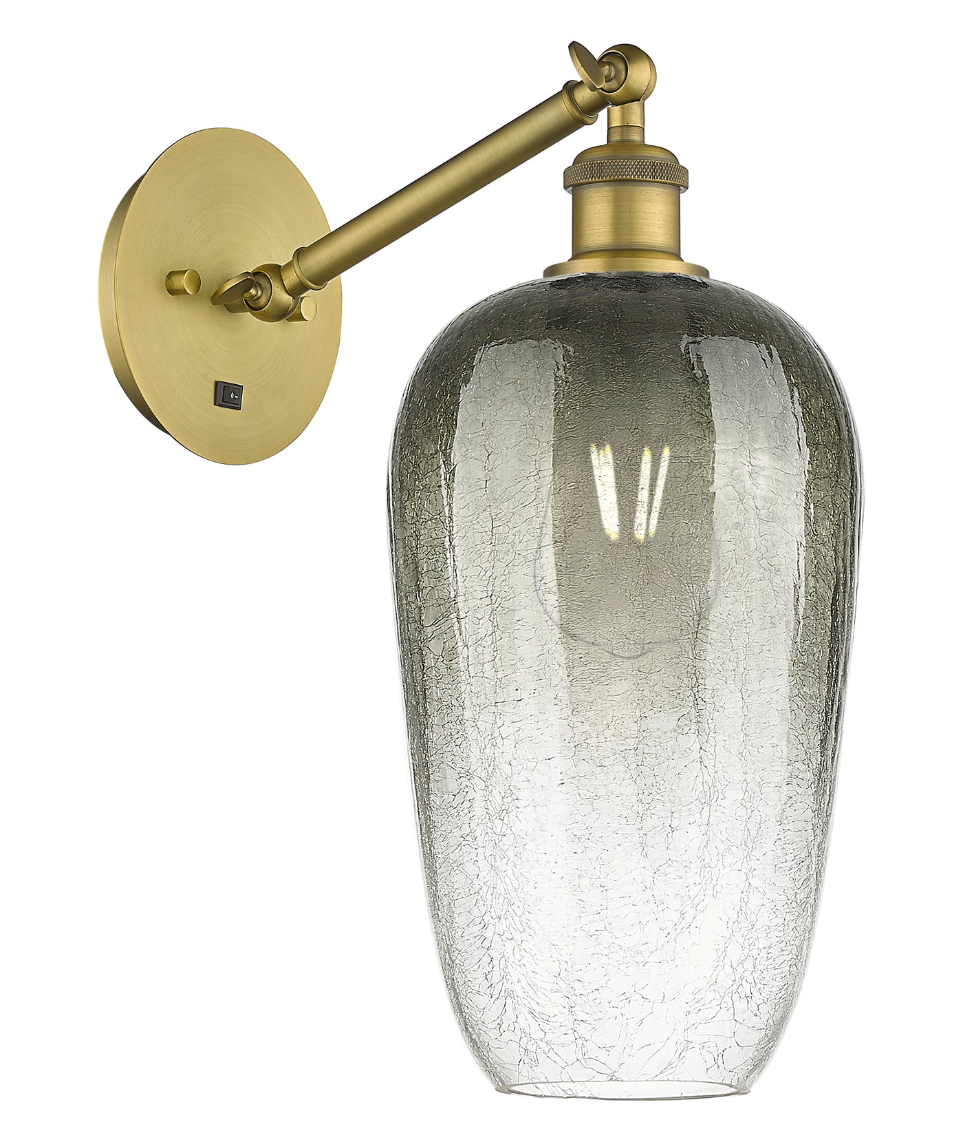 Ballston Sconce Cast Brass Steel Glass