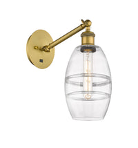Ballston Sconce Cast Brass Steel Glass