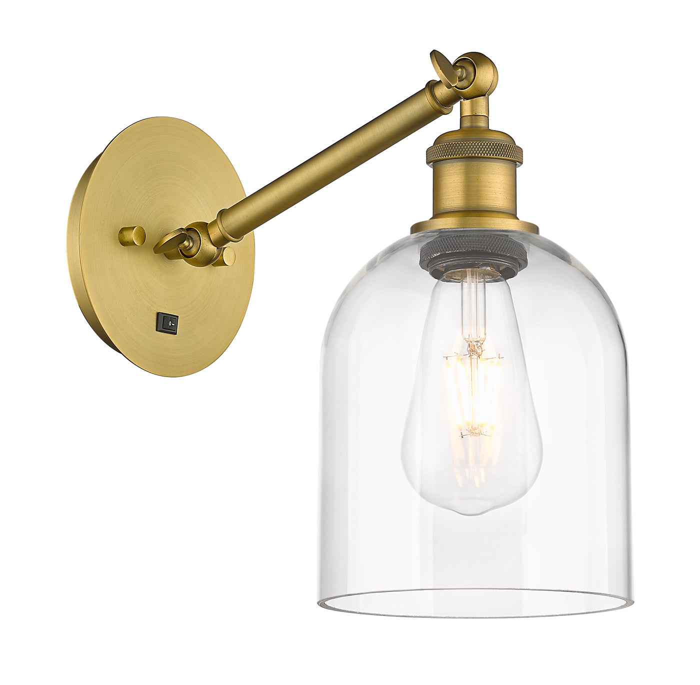 Ballston Sconce Cast Brass 15 Inch Height