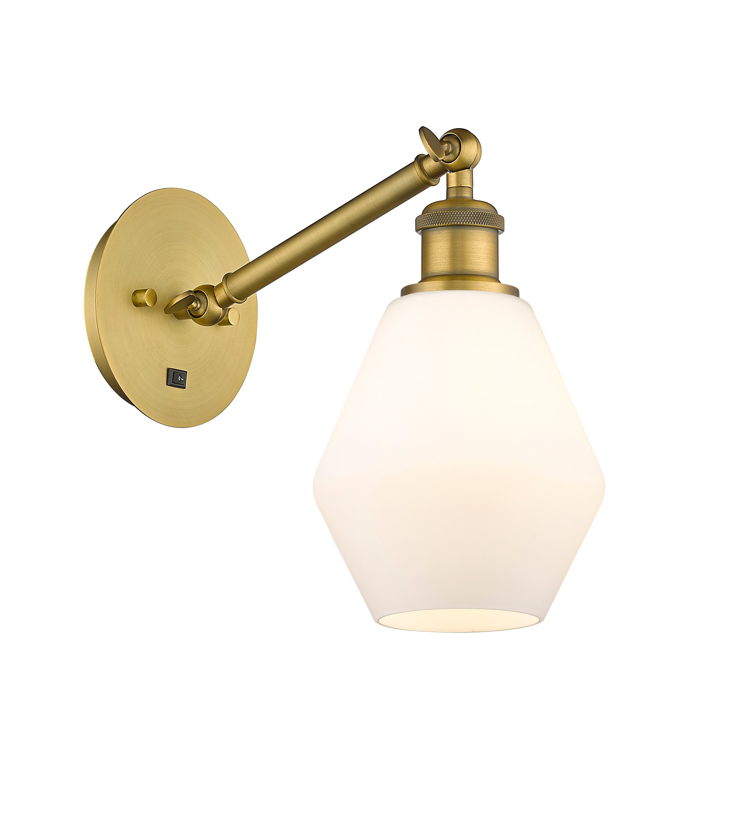 Ballston Sconce Cast Brass Glass Steel