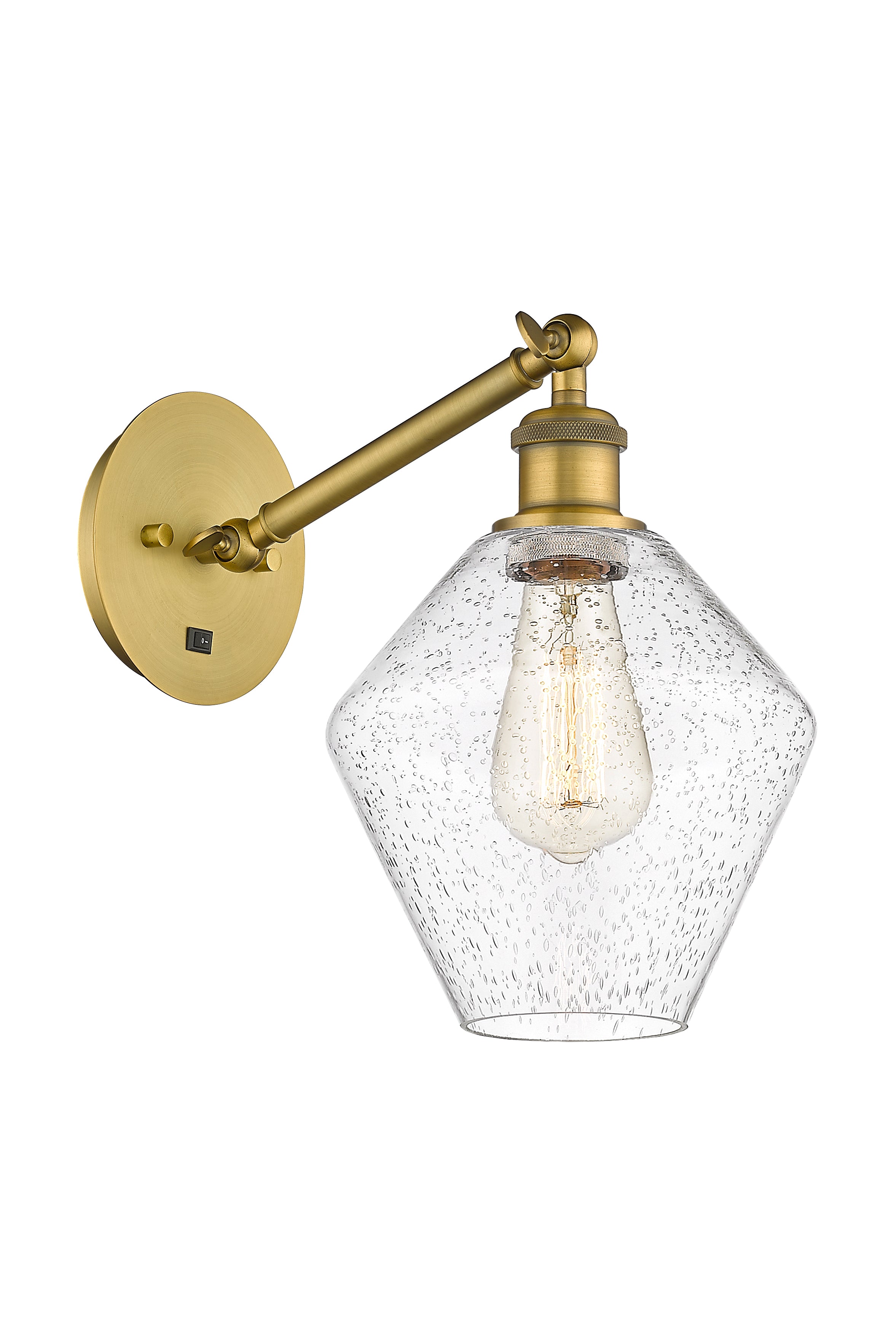 Ballston Sconce Cast Brass Glass Steel