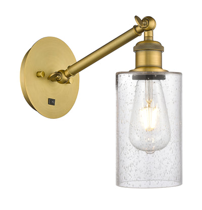 Ballston Sconce Cast Brass Steel Glass