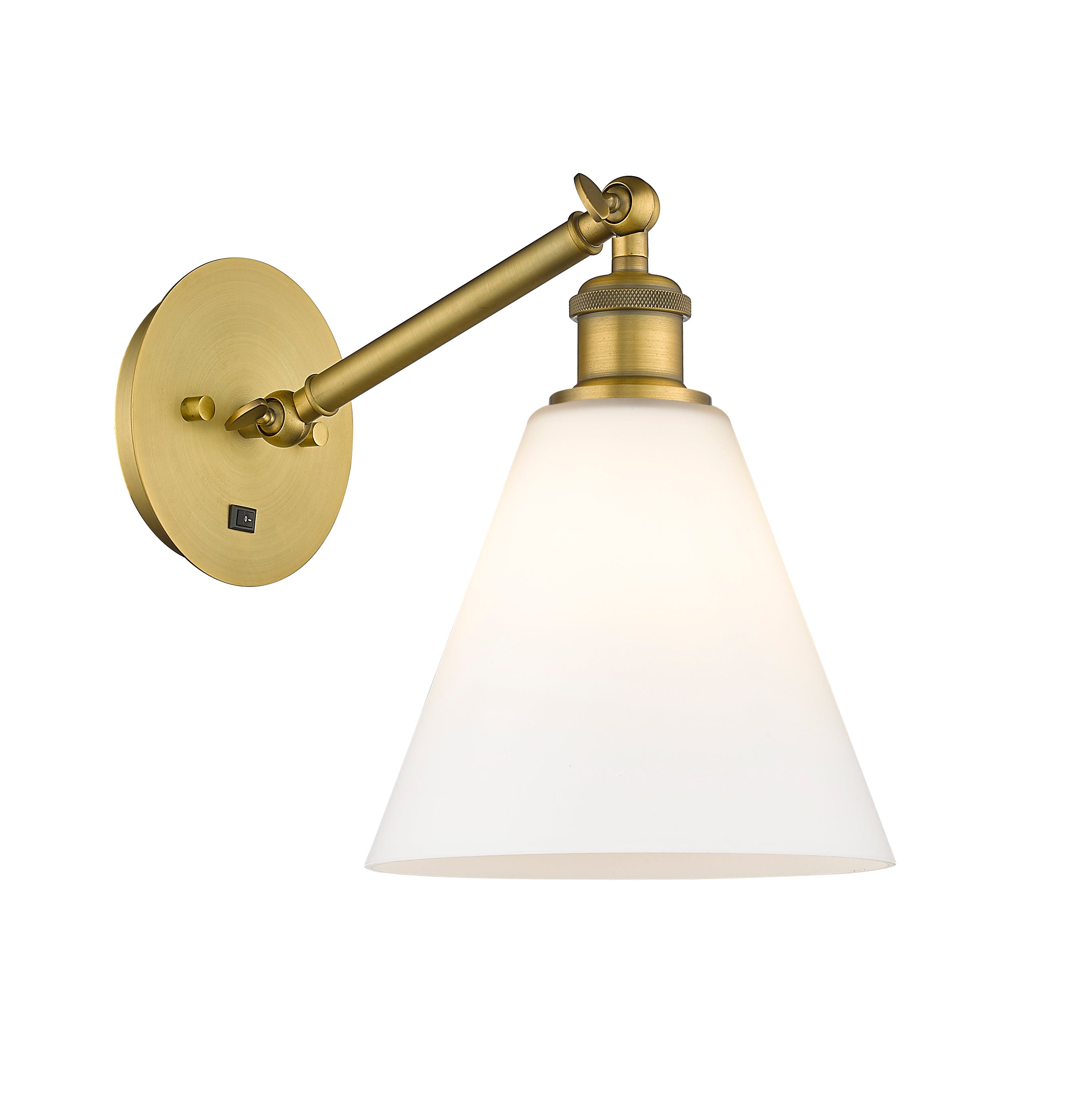 Ballston Sconce Cast Brass 6.5 Inch Width