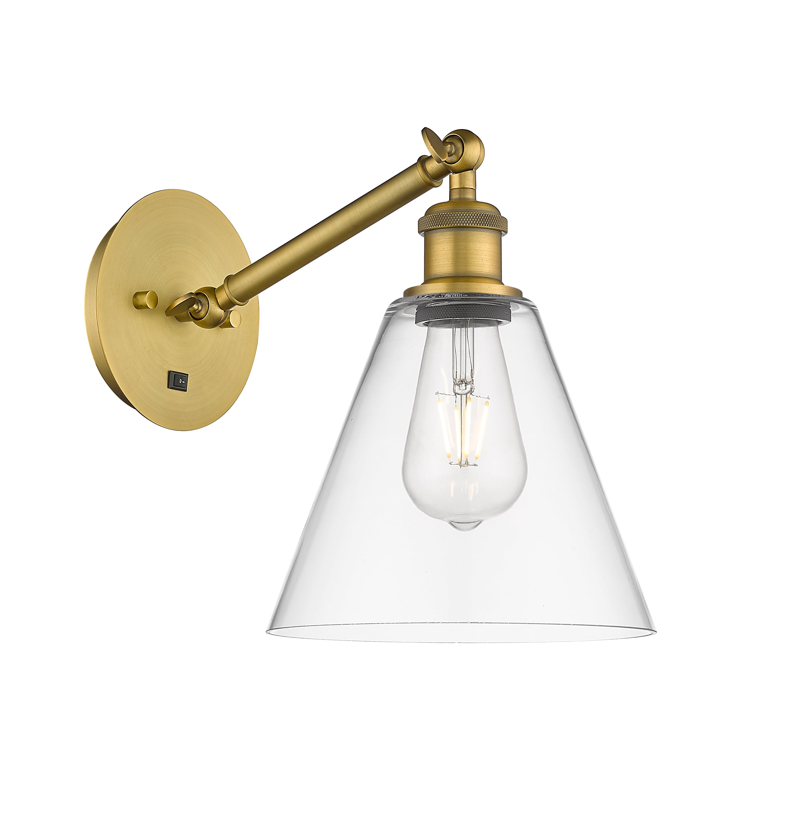 Ballston Sconce Cast Brass 6.5 Inch Width