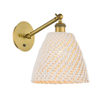 Ballston Sconce Cast Brass Steel Glass