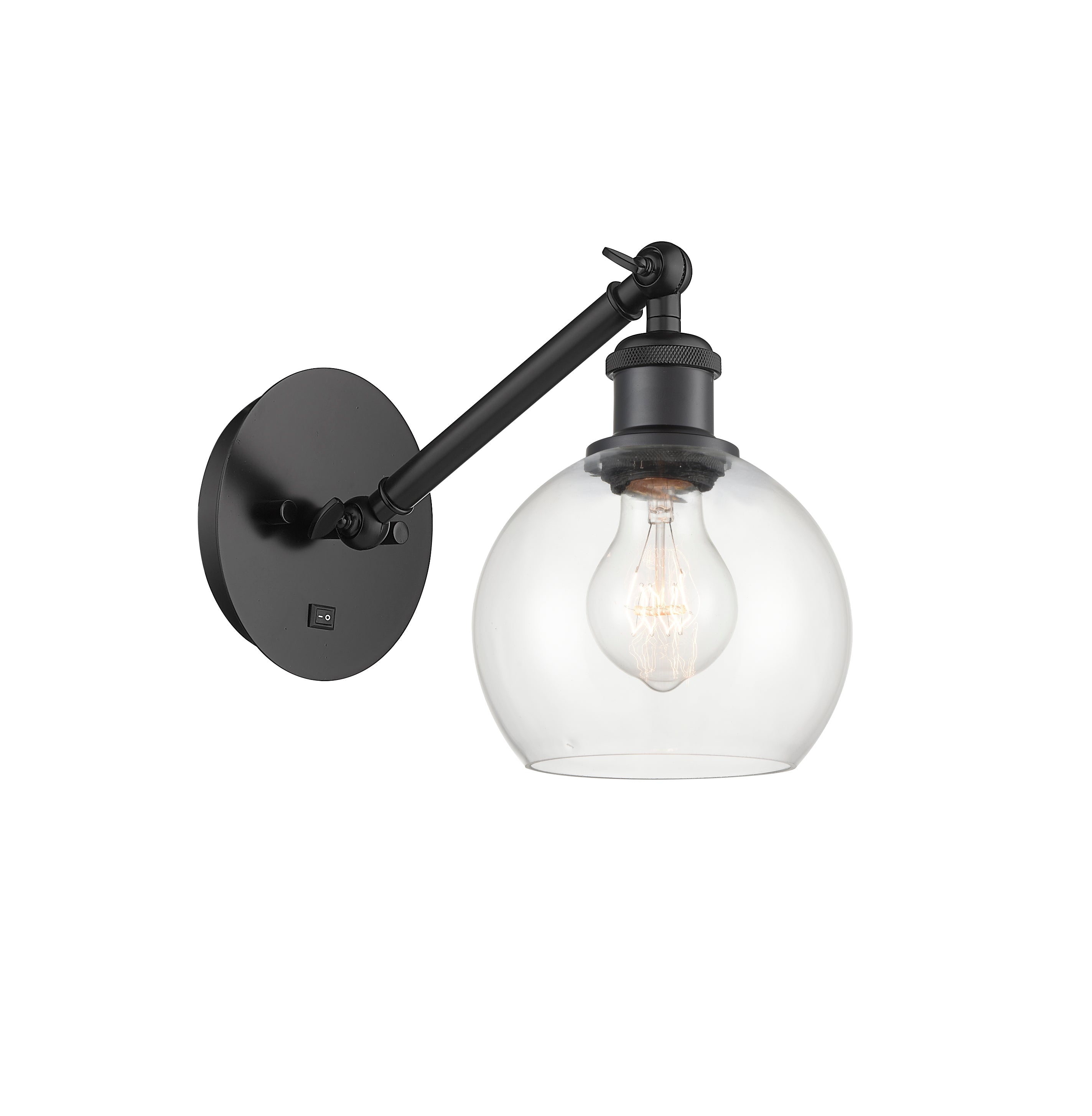 Ballston Sconce Cast Brass Steel Glass