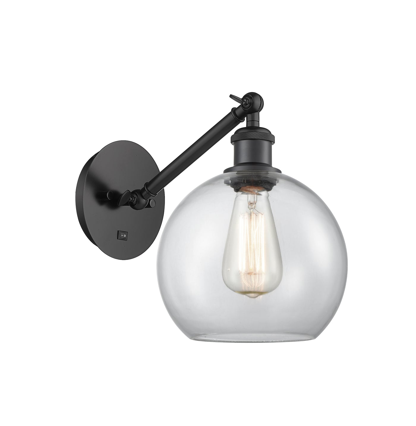 Ballston Sconce Cast Brass Steel Glass