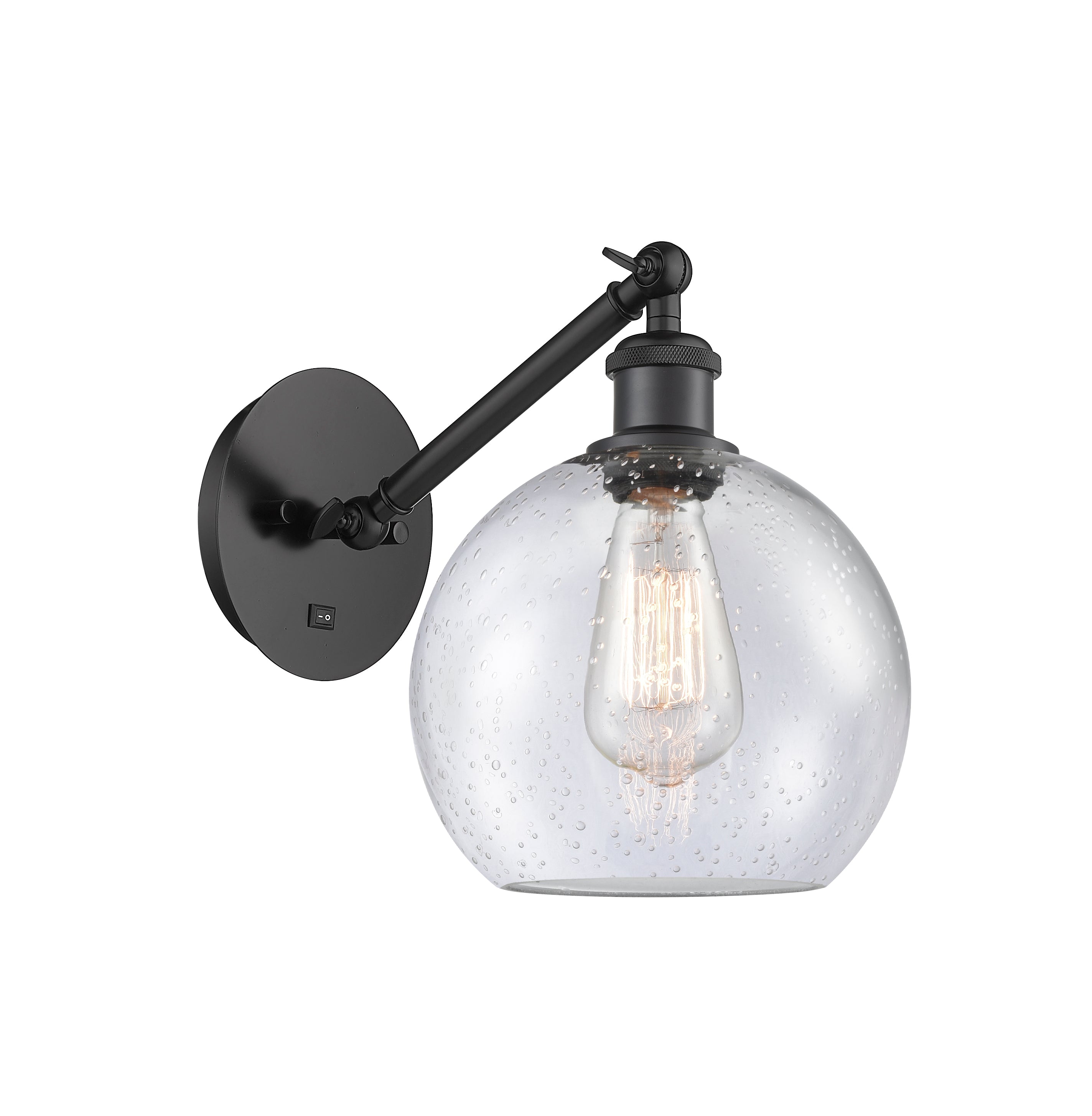 Ballston Sconce Cast Brass Steel Glass